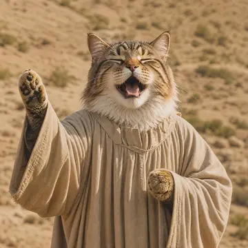 One singer from the cat choir