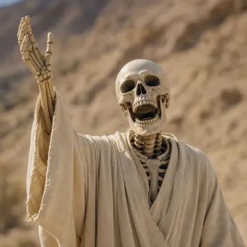 One singer from the halloween skeletons