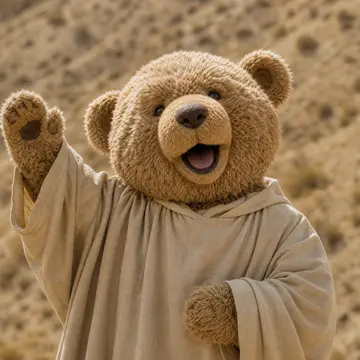 One singer from the Closed on Sunday AI teddy bears